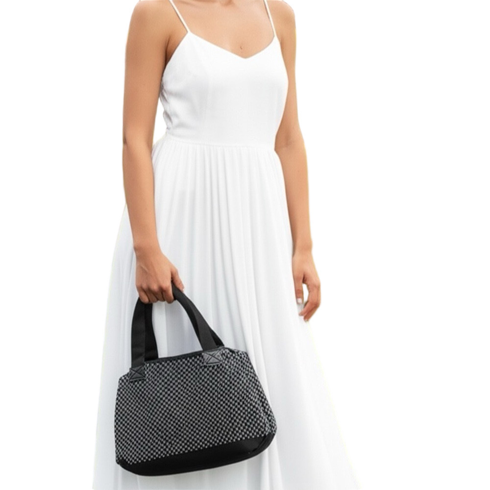 Thirty One Black White Tote Bag